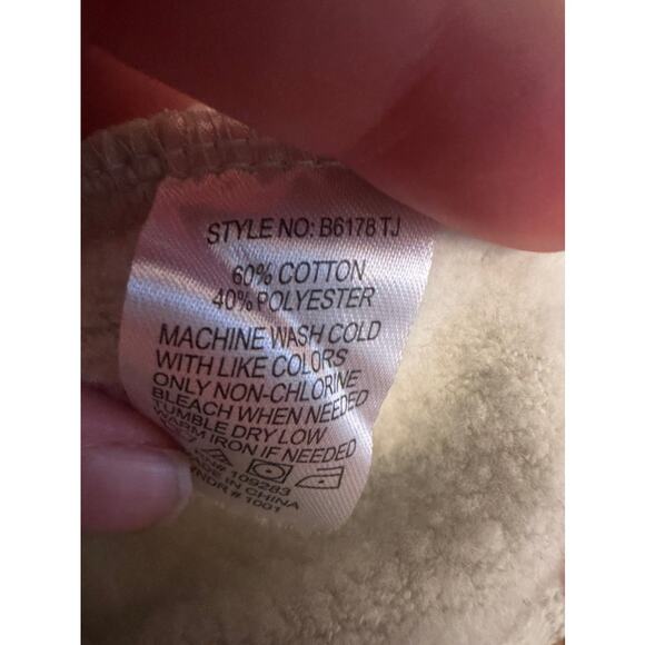 Ocean Drive Open Back Cropped Sweatshirt Size L - Picture 6 of 9